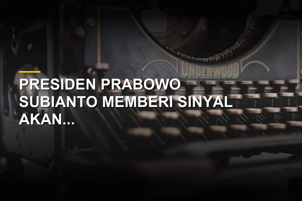 Presiden Prabowo Subianto memberikan keterangan pers terkait bursa calon Gubernur Bank Indonesia
