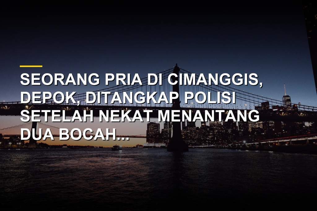 Pria di Depok ditangkap polisi karena tantang bocah makan cabai dan masuk freezer