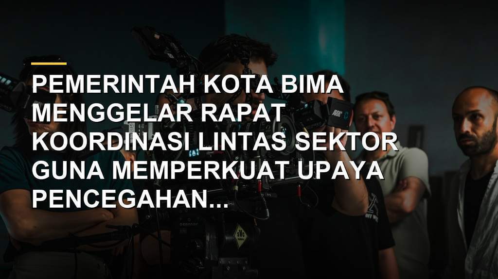 Rapat koordinasi Pemkot Bima membahas pencegahan kekerasan terhadap perempuan dan anak