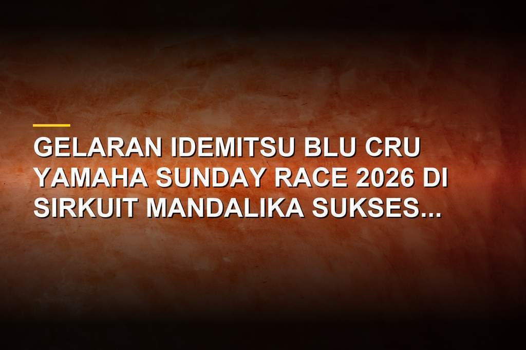 Ratusan penonton memadati area paddock dalam sesi pit walk Yamaha Sunday Race 2026 di Mandalika