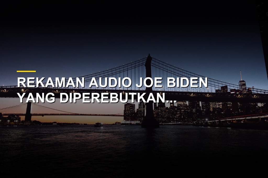 Rekaman audio Joe Biden yang dirilis ke publik terkait dokumen klasifikasi