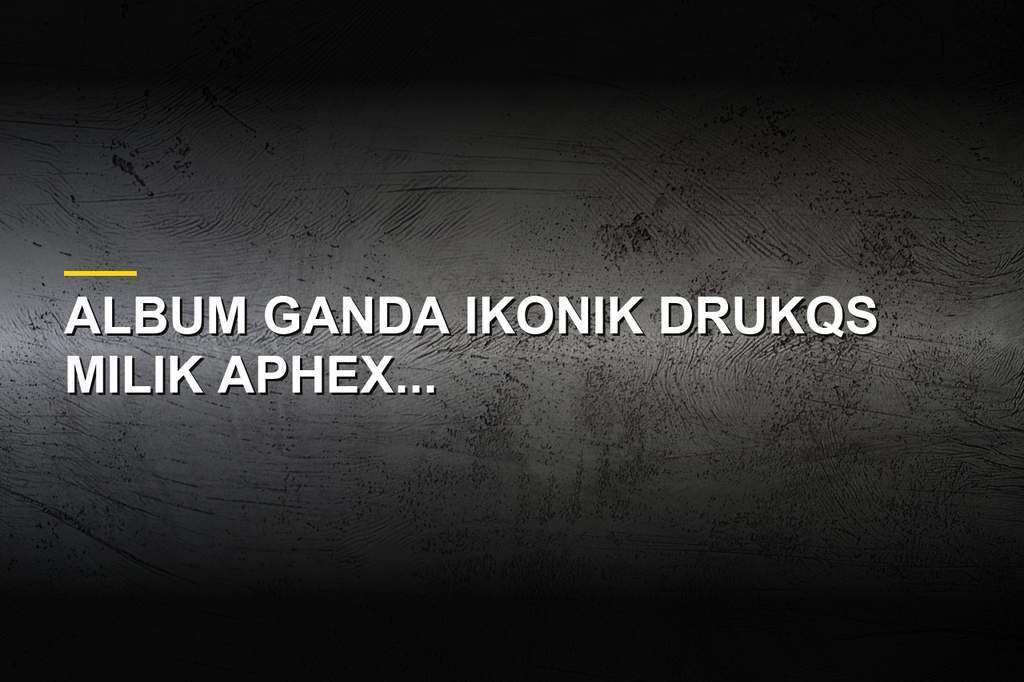 Sampul album Drukqs karya Aphex Twin yang dirilis ulang edisi 25 tahun