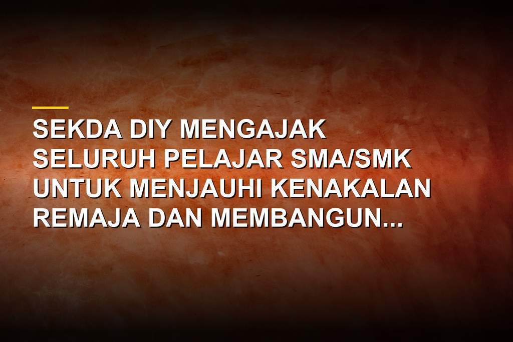 Sekda DIY Ni Made Dwipanti Indrayanti memberikan arahan dalam deklarasi pelajar di SMA Negeri 1 Yogyakarta