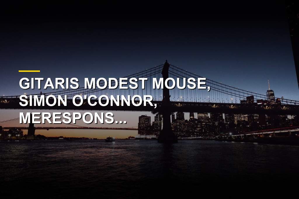 Simon O'Connor gitaris Modest Mouse memberikan klarifikasi atas tuduhan pesan tidak pantas kepada penggemar di bawah umur