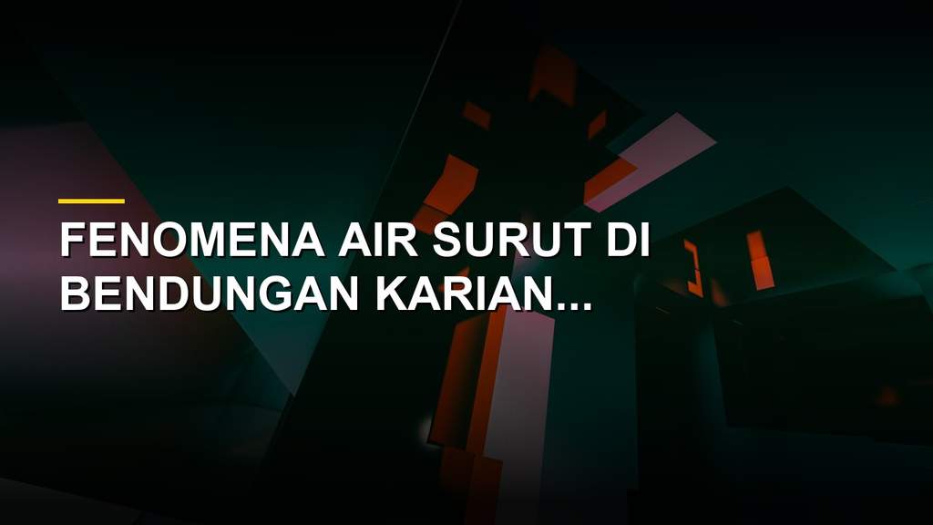 Sisa bangunan Kampung Somang terlihat saat Bendungan Karian Lebak Banten surut