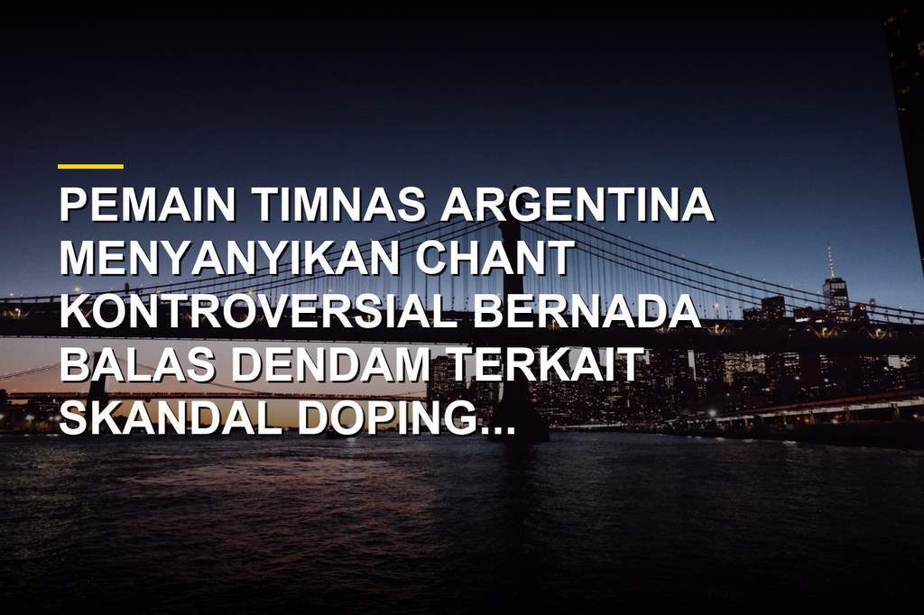 Skuad Timnas Argentina saat merayakan kemenangan dan menyanyikan chant di lapangan