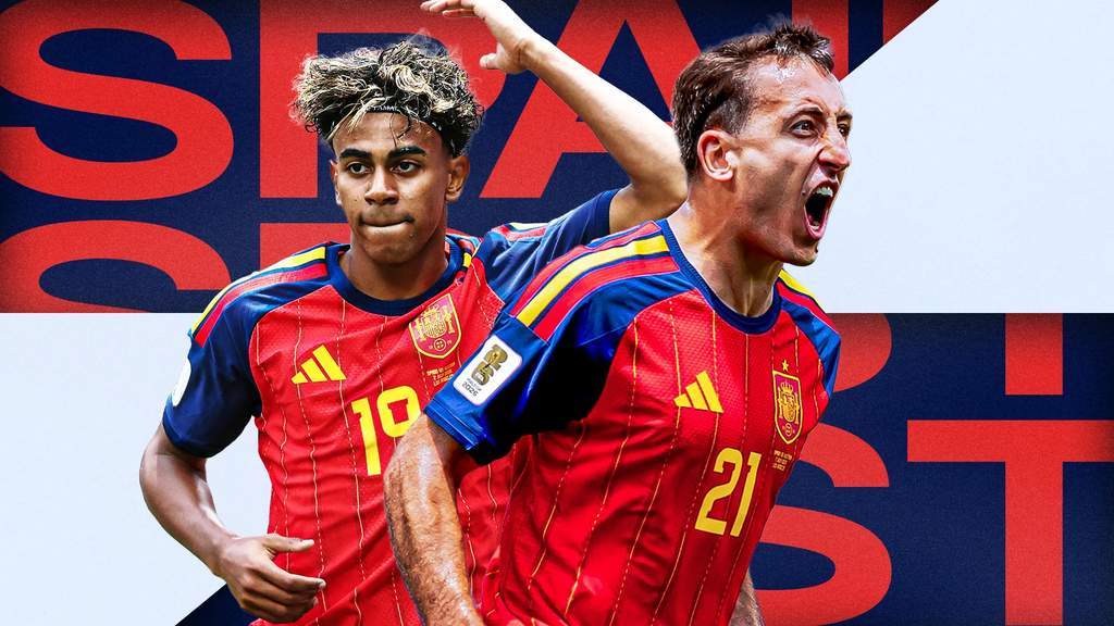 Para pemain Timnas Spanyol merayakan kemenangan atas Austria di babak gugur Piala Dunia 2026