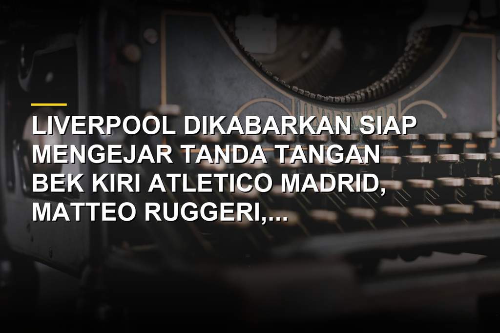 Matteo Ruggeri dalam balutan seragam klub dengan latar belakang stadion sepak bola