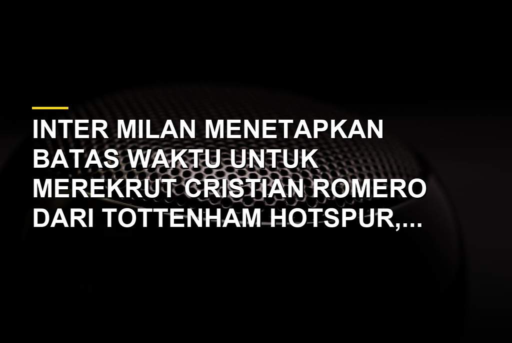 Pemain Tottenham Hotspur Cristian Romero saat berada di lapangan