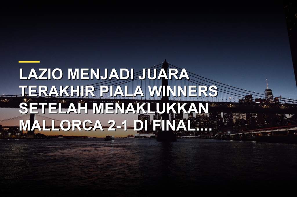 Suasana final Piala Winners 1999 Lazio vs Mallorca di Villa Park Birmingham