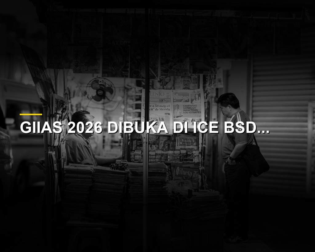 Suasana hari pertama pameran GIIAS 2026 di ICE BSD, Tangerang dengan deretan mobil dari berbagai merek