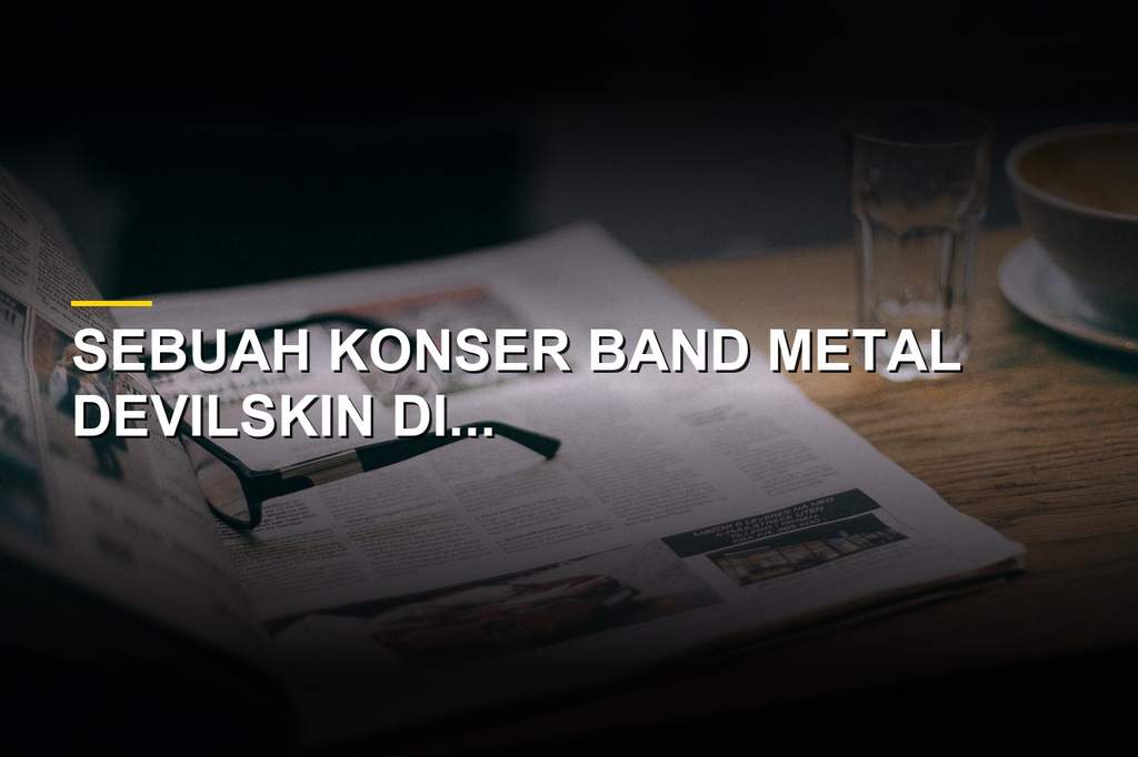 Suasana konser musik metal yang mendadak kacau akibat insiden kotoran manusia di mosh pit