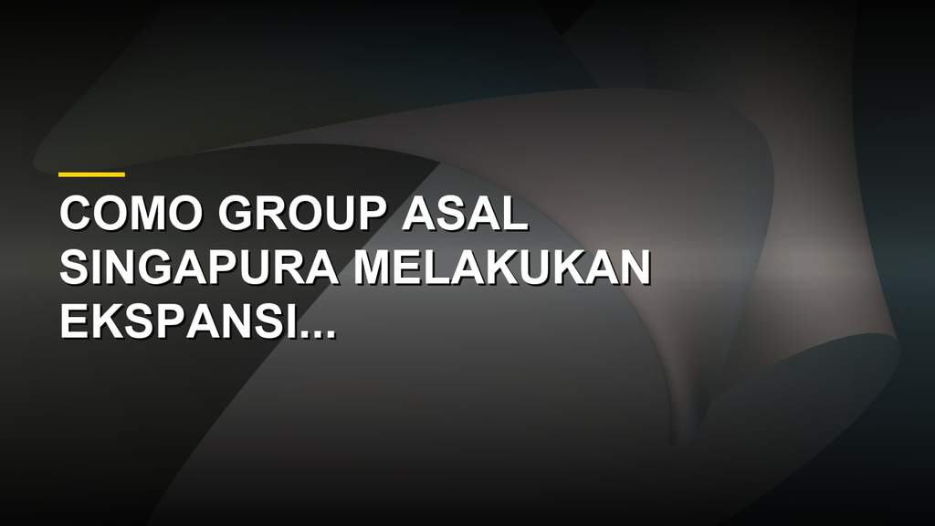Suasana mewah di dalam properti hotel Como Group dengan konsep kebugaran modern