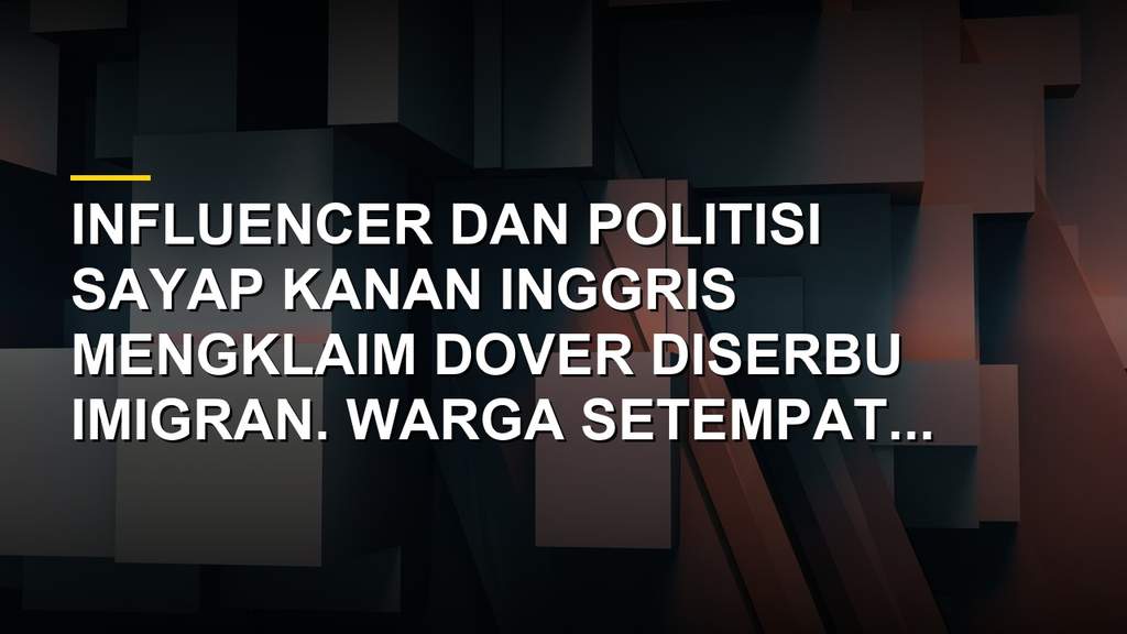 Suasana pantai Dover Inggris dengan wisatawan berjemur di tengah klaim invasi imigran