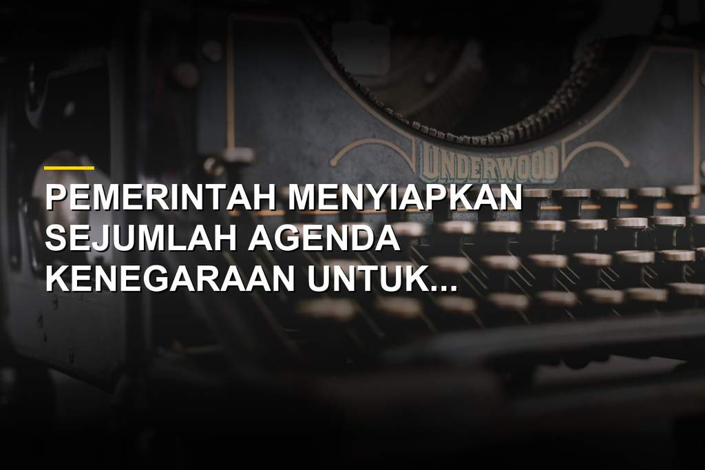 Suasana persiapan rangkaian kegiatan peringatan Hari Kemerdekaan Republik Indonesia