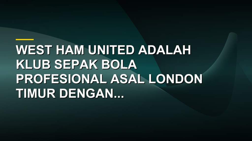 Suasana pertandingan West Ham United di London Stadium dengan sorak sorai suporter