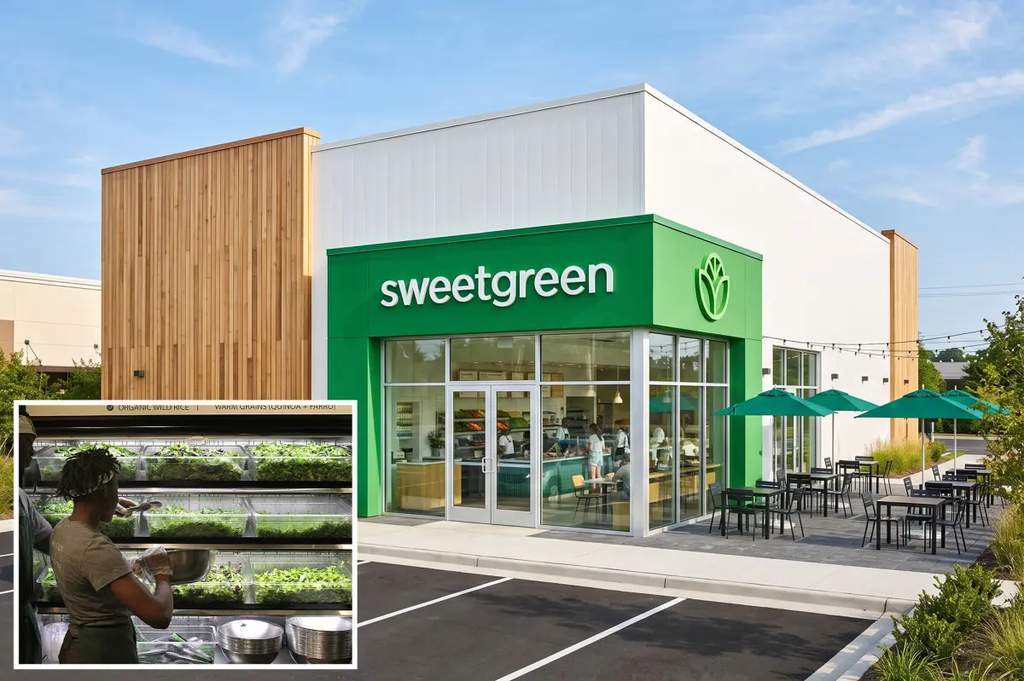 Restoran Sweetgreen dan ilustrasi pergerakan saham