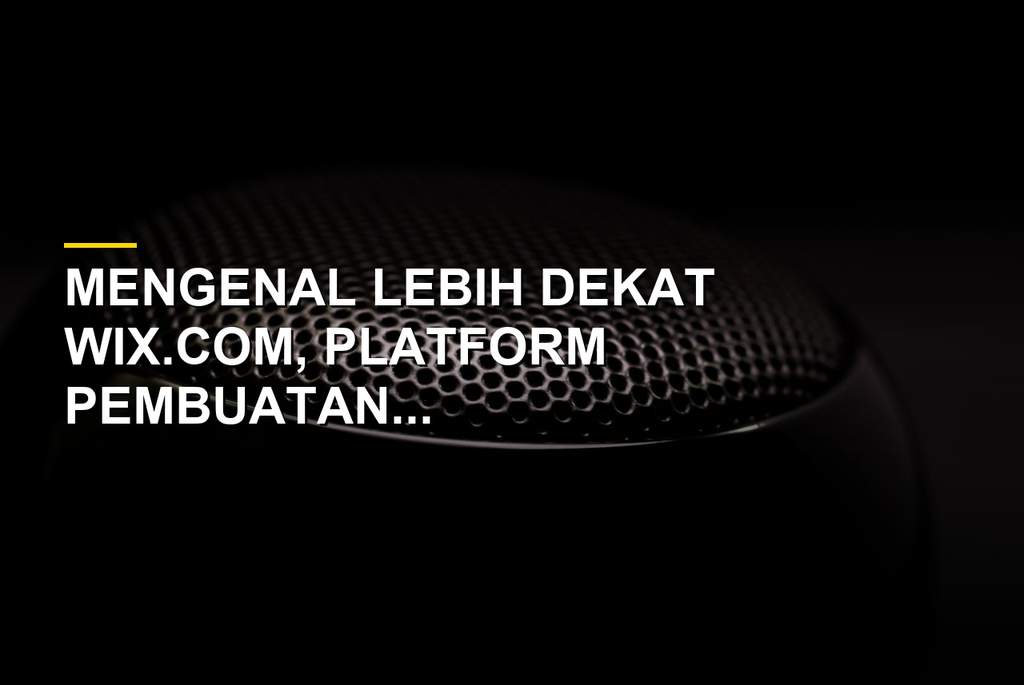 Tampilan antarmuka platform pembuatan website Wix.com di perangkat komputer