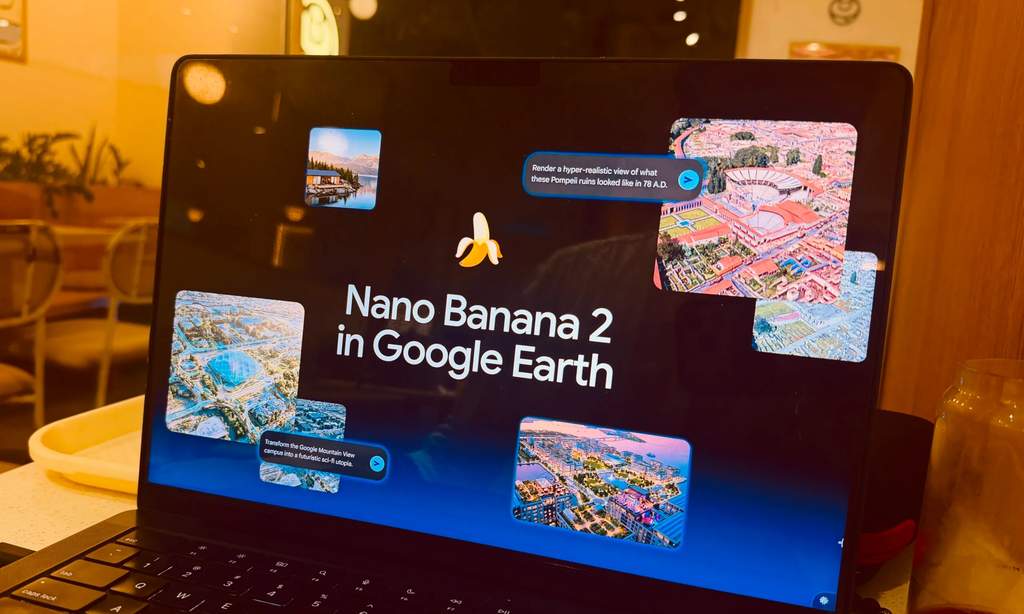Tampilan fitur AI Google Earth yang disalahgunakan untuk membuat gambar reaktor nuklir di Iran