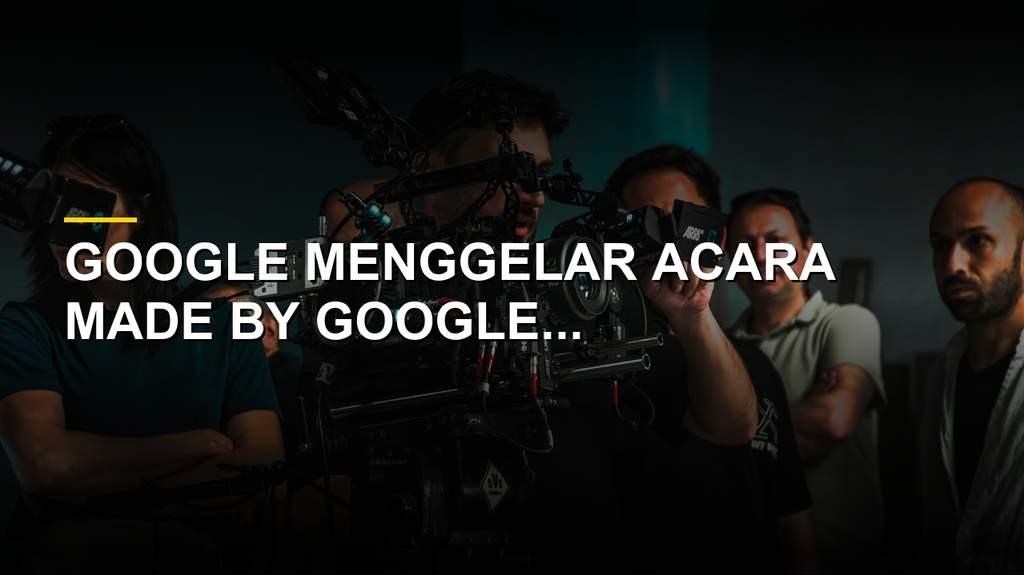 Teaser event Made by Google 2026 dengan bingkai logam emas dan tulisan next generation of Pixel