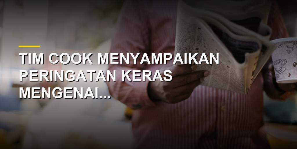 Tim Cook dalam panggilan pendapatan terakhir Apple membahas krisis chip memori