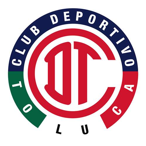 Logo Toluca dan Tigres UANL sebelum bertanding di Final Concacaf Champions Cup