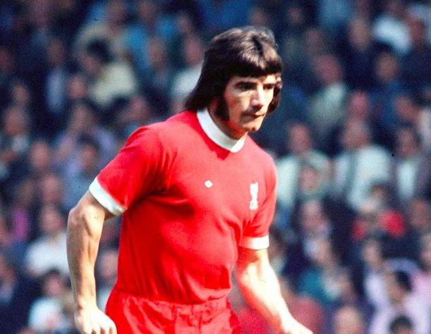 Aksi legendaris Kevin Keegan saat berlaga di lapangan hijau bersama Liverpool