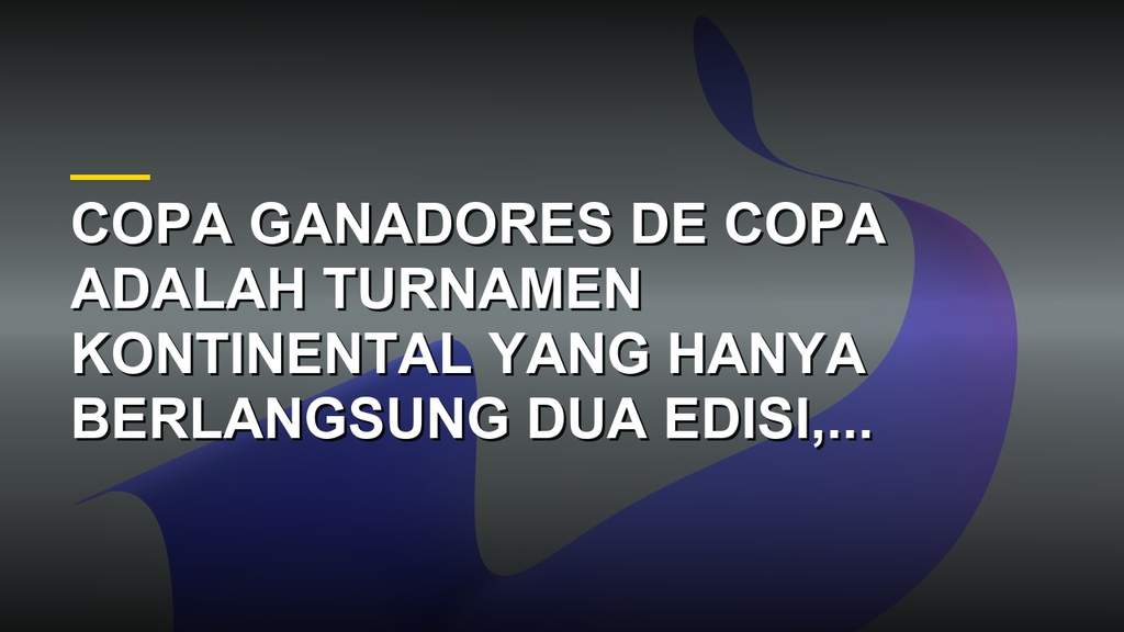 Trofi Copa Ganadores de Copa dengan latar lapangan sepak bola