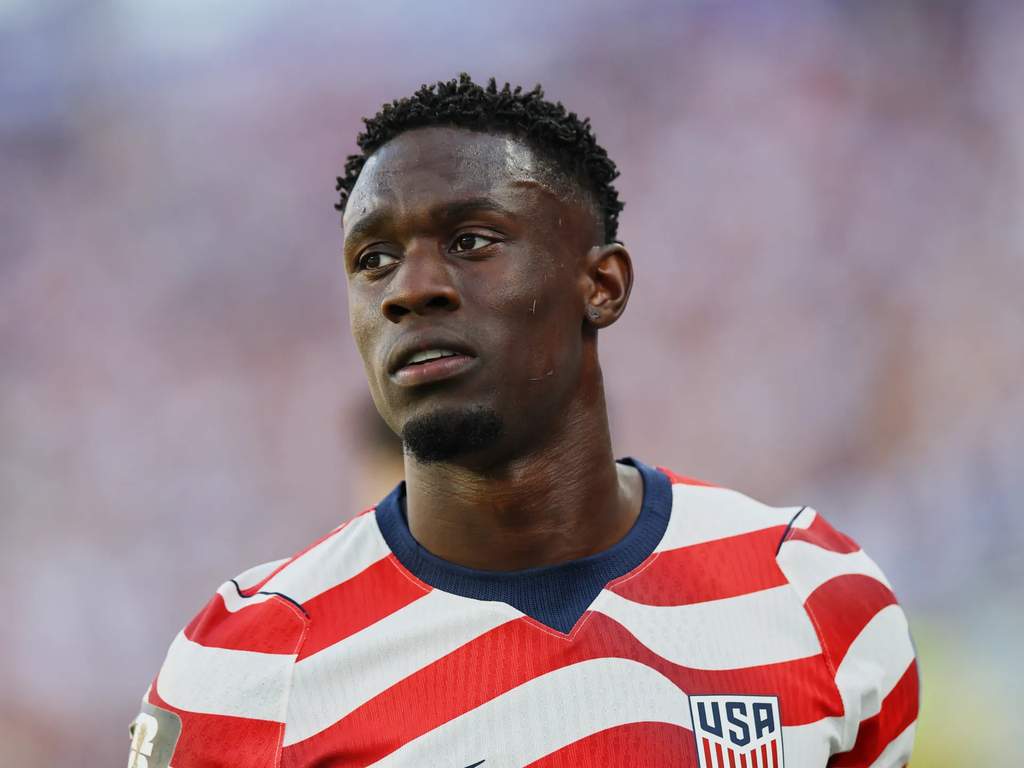 Striker Timnas AS Folarin Balogun saat berlaga di Piala Dunia 2026
