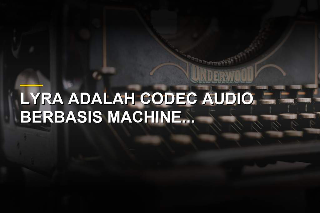 Visualisasi teknologi audio codec Lyra buatan Google untuk jaringan internet terbatas
