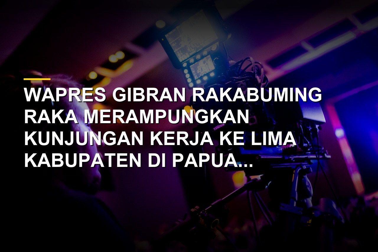 Wakil Presiden Gibran Rakabuming Raka saat melakukan kunjungan kerja di Papua
