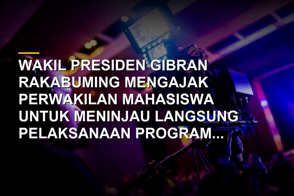 Wapres Gibran Rakabuming saat meninjau pelaksanaan Program Makan Bergizi Gratis di wilayah 3T NTT