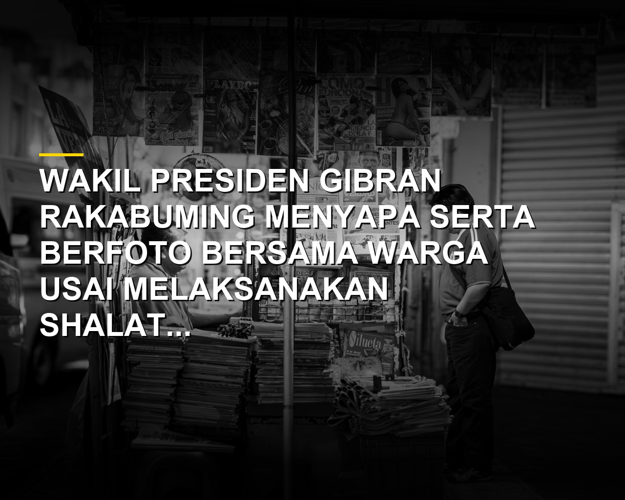 Wapres Gibran Sapa Masyarakat Usai Shalat Idul Adha di Masjid Istiqlal