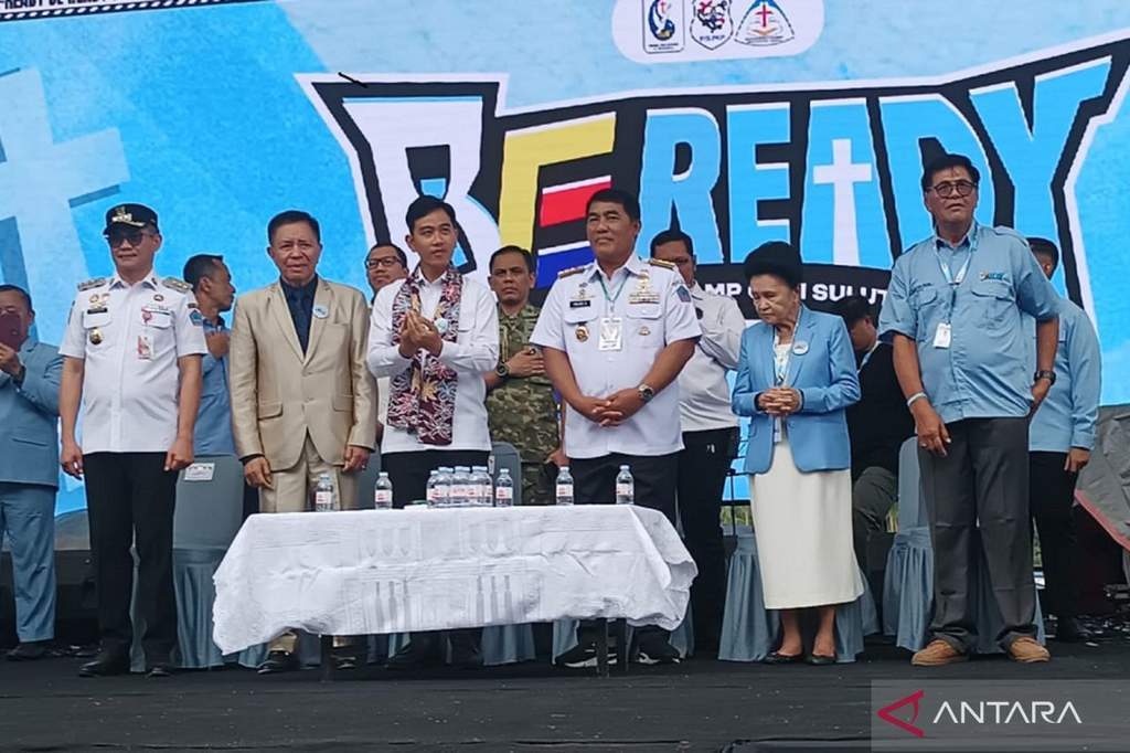Wapres Gibran Rakabuming Raka saat menghadiri acara di Minahasa Utara Sulawesi Utara