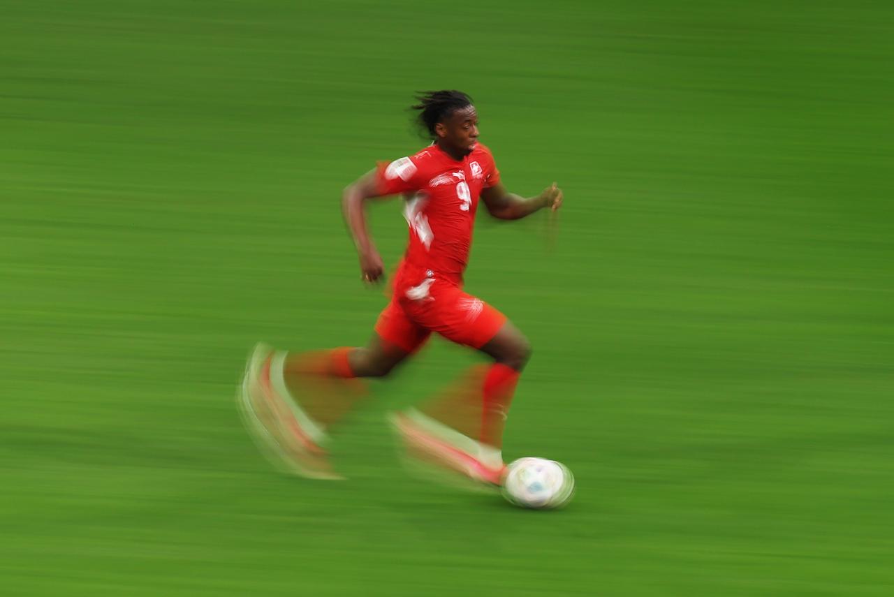 Johan Manzambi saat berlaga membela timnas Swiss di Piala Dunia 2026 di tengah rumor ke Newcastle