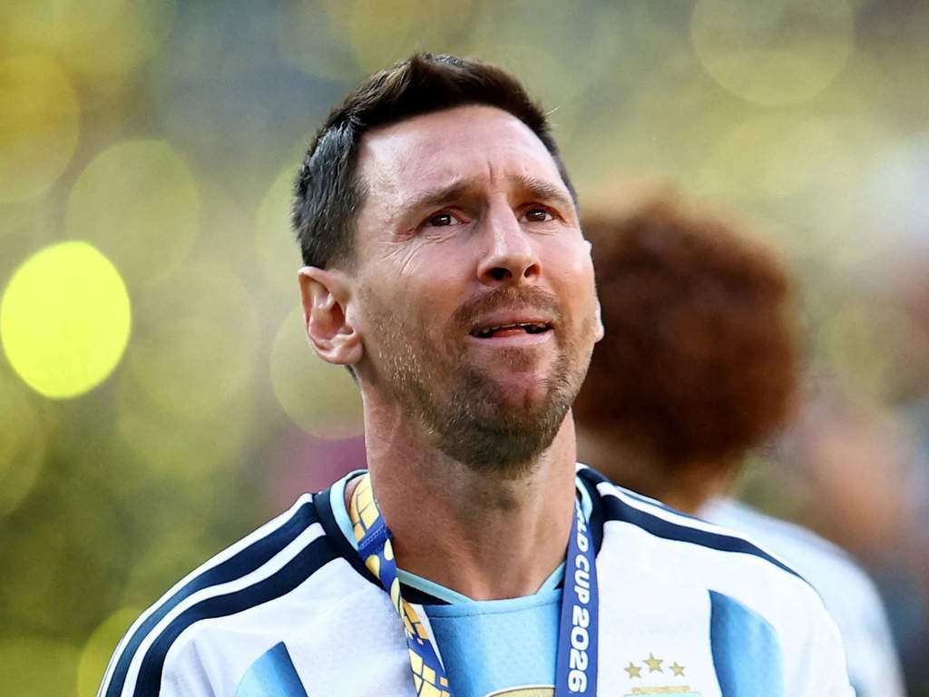 Lionel Messi tampak emosional usai kekalahan Argentina dari Spanyol di final Piala Dunia 2026